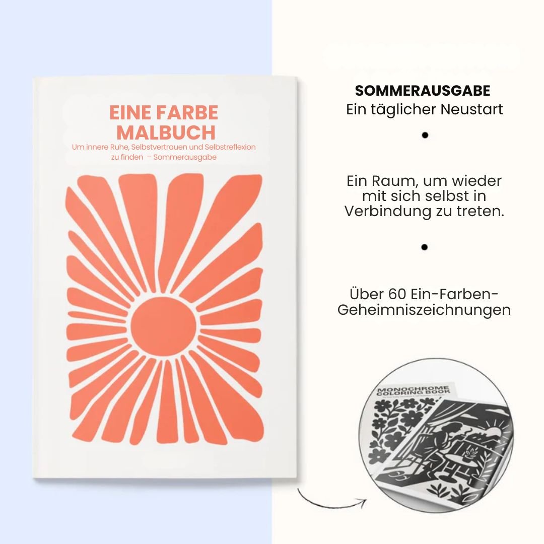 133 Ein-Farben-Malbuch – Sommerausgabe – Bild 1