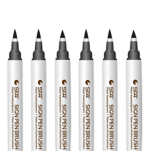 6-pen-set_2 6-teiliges Farbmarker-Set – Bild 1